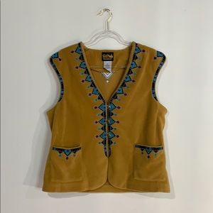 Bob Mackie ladies fleece vest size L
